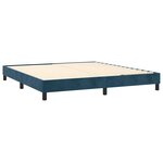 vidaXL Sommier à lattes de lit avec matelas LED Bleu foncé 180x200 cm