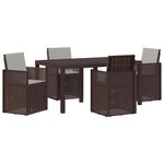 vidaXL Ensemble de salle à manger pour jardin 5 pc PP