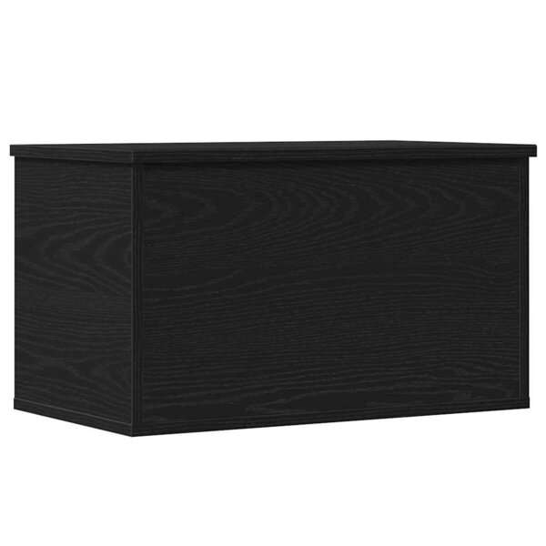 vidaXL Boîte de Rangement Chêne noir 60 x 35 x 35 cm Bois d'ingénierie