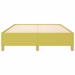 vidaXL Cadre de lit Vert 140x190 cm Tissu