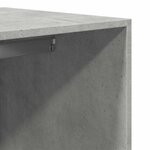 vidaXL Garde-robe gris béton 80x50x200 cm bois d'ingénierie