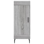 vidaXL Buffet haut Sonoma gris 34 5x34x180 cm Bois d'ingénierie
