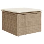 vidaXL Ensemble de canapé de jardin avec coussin 7 Pièces beige et crème