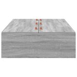 Cadre de lit de rangement vidaXL Gris Sonoma 90x190 cm