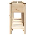 vidaXL Jardinière avec Grilles 161x43x76 cm Bois Massif de Sapin