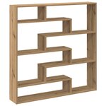 vidaXL Étagère cube murale 7 compartiments chêne artisanal