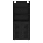 vidaXL Haut Armoire Chêne noir 69 5 x 34 x 180 cm