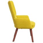Fauteuil relaxant vidaXL en velours jaune