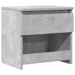 vidaXL Table de chevet Gris béton 40x30x39 cm Aggloméré
