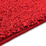 vidaXL Ensemble de tapis de bain antidérapants 2 Pièces Rouge PP