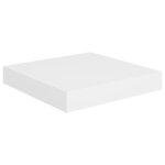 vidaXL Étagères murales flottantes 2 Pièces blanc 23x23 5x3 8 cm MDF