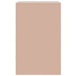 vidaXL Tables de chevet 2 Pièces rose 34 5x39x62 cm acier