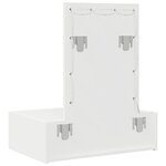 vidaXL Table de Toilette Blanc 60 x 40 x 70 cm Bois d'ingénierie