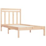 vidaXL Cadre de lit Bois massif 100x200 cm