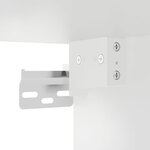vidaXL Ensemble de meubles TV 8 Pièces Blanc brillant Bois d'ingénierie