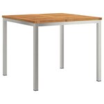 Ensemble de salle à manger de jardin vidaXL 3 pièces en bois massif d'acacia