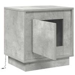 vidaXL Cabinet de chevet avec 2 Pièces Gris béton 44 x 34 5 x 45 cm