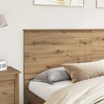 vidaXL Tête de lit Chêne artisanal 180 cm Bois d'ingénierie