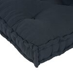Coussin de canapé en palette vidaXL avec un support lombaire en tissu gris anthracite