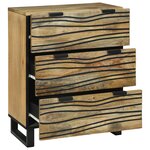 vidaXL Vaisselier 60x33 5x75 cm en bois de manguier massif