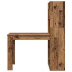 vidaXL Bureau Bois Ancien 122 x 67 x 145 cm Bois d'ingénierie