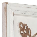vidaXL Panneaux muraux sculptés à la main 2 Pièces MDF 40x40x1 5 cm