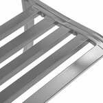 vidaXL Banc de jardin Noir 120 cm Acier