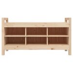 Banc banquette d'entrée 110 x 40 x 60 cm bois de pin massif 02_0011028