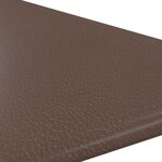 vidaXL Panneaux muraux 12 Pièces Marron 30x30 cm Similicuir 0 54 m²