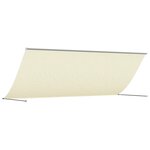 vidaXL Auvent rétractable crème 400x150 m tissu et acier