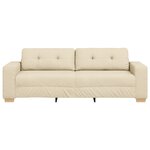 Canap'3 places crème de 180 cm en tissu