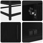 vidaXL Meuble TV Chêne noir 210 x 35 x 41 cm Bois d'ingénierie