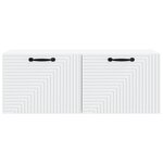vidaXL Meuble TV mural Blanc 78 5 x 31 x 30 cm Bois d'ingénierie