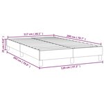vidaXL Cadre de lit Blanc 120x200 cm Similicuir