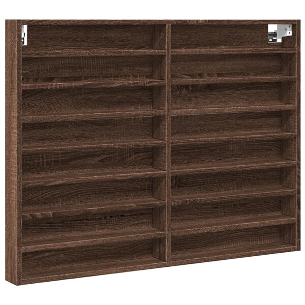 vidaXL Armoire à vitrine chêne marron 100x8 5x75 cm bois d'ingénierie