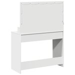 vidaXL Coiffeuse avec miroir Blanc 100 x 41 x 135 cm Bois d'ingénierie