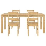 vidaXL Ensemble à manger Panama 5 Pièces bois de pin massif
