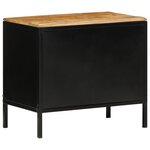 vidaXL Tables de nuit 2 Pièces 50x30x45 cm Bois massif brut de manguier