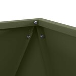 vidaXL Jardinière Vert olive 50 x 50 x 50 cm Acier