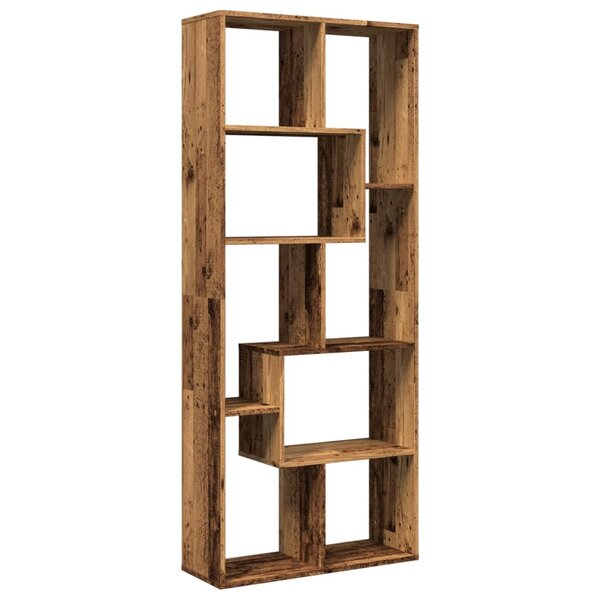 vidaXL Étagère séparatrice de pièce vieux bois 67x25x161 5 cm