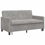vidaXL Canapé-Lit Gris clair 154 x 94 5 x 80 5 cm Tissu