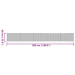 vidaXL Tapis rectangulaire naturel 60x500 cm bambou