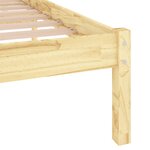 vidaXL Cadre de lit bois de pin massif 160x200 cm