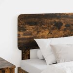 vidaXL Tête de lit avec tête de lit Chêne fumé 75 cm Bois d'ingénierie