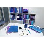 Classeur 4 anneaux 30mm IDERAMA PP polypropylène 7/10e - A4 maxi, violet EXACOMPTA
