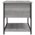 vidaXL Banc de rangement sonoma gris 70x42 5x47 cm bois d'ingénierie