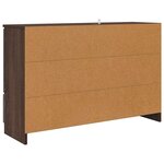 vidaXL Buffet avec tiroir Chêne brun 100 x 30 x 65 6 Bois d'ingénierie