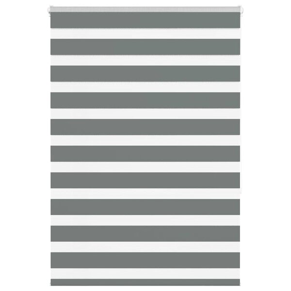 vidaXL Store zèbre gris foncé largeur du tissu 95 9 cm polyester