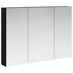 vidaXL Armoire Miroir de Salle de Bain Chêne noir 100 x 14 5 x 70 cm