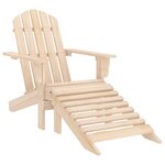 Chaise de jardin adirondack avec repose-pied et table sapin 02_0013328